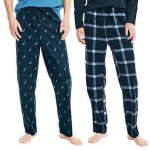Nautica Men’s 2 pack Fleece Pants, Blue